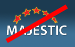 Логотип Majestic с градиентным фоном