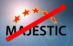 Логотип Majestic со спецэффектами